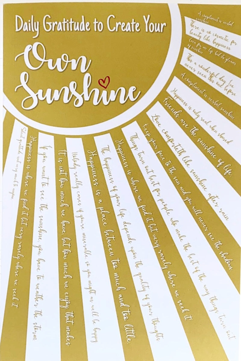 Create Your Own Sunshine: Daily Gratitude Journal